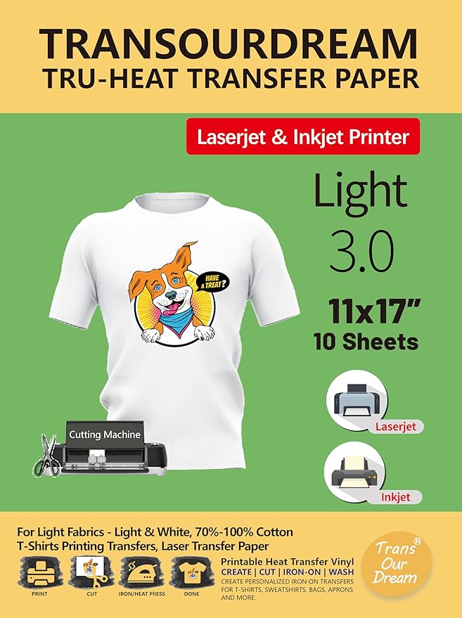Upgraded Heat Transfer Light Fabrics | TransOurDream | Light 3.0