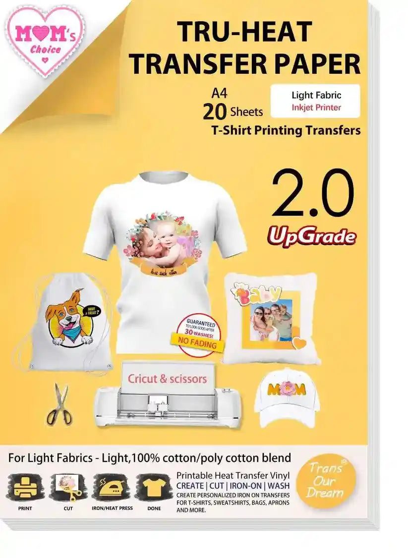 Ultra Heat Transfer Paper Light Fabrics | TransOurDream | Light 2.0