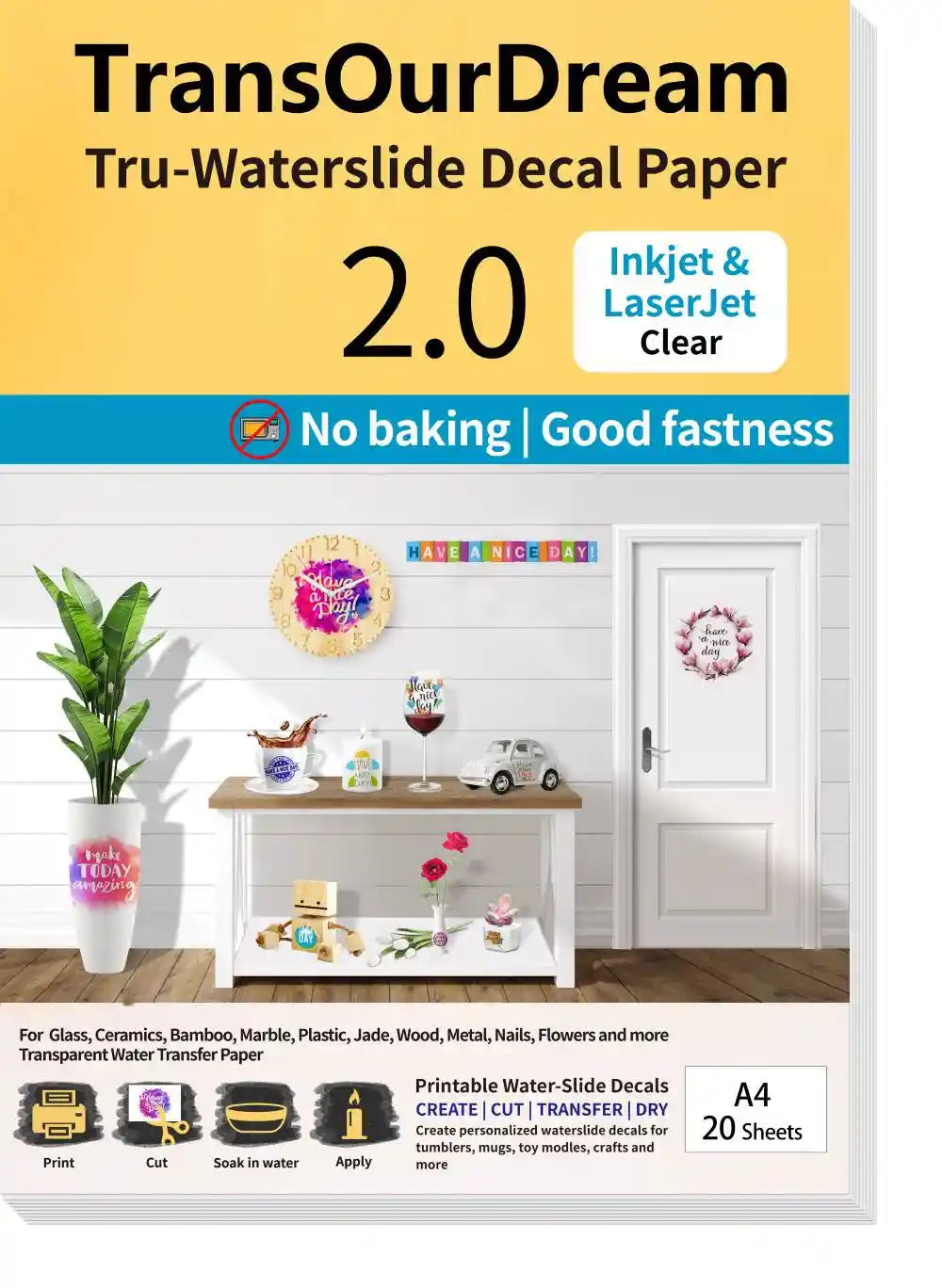 Waterslide Decal Paper