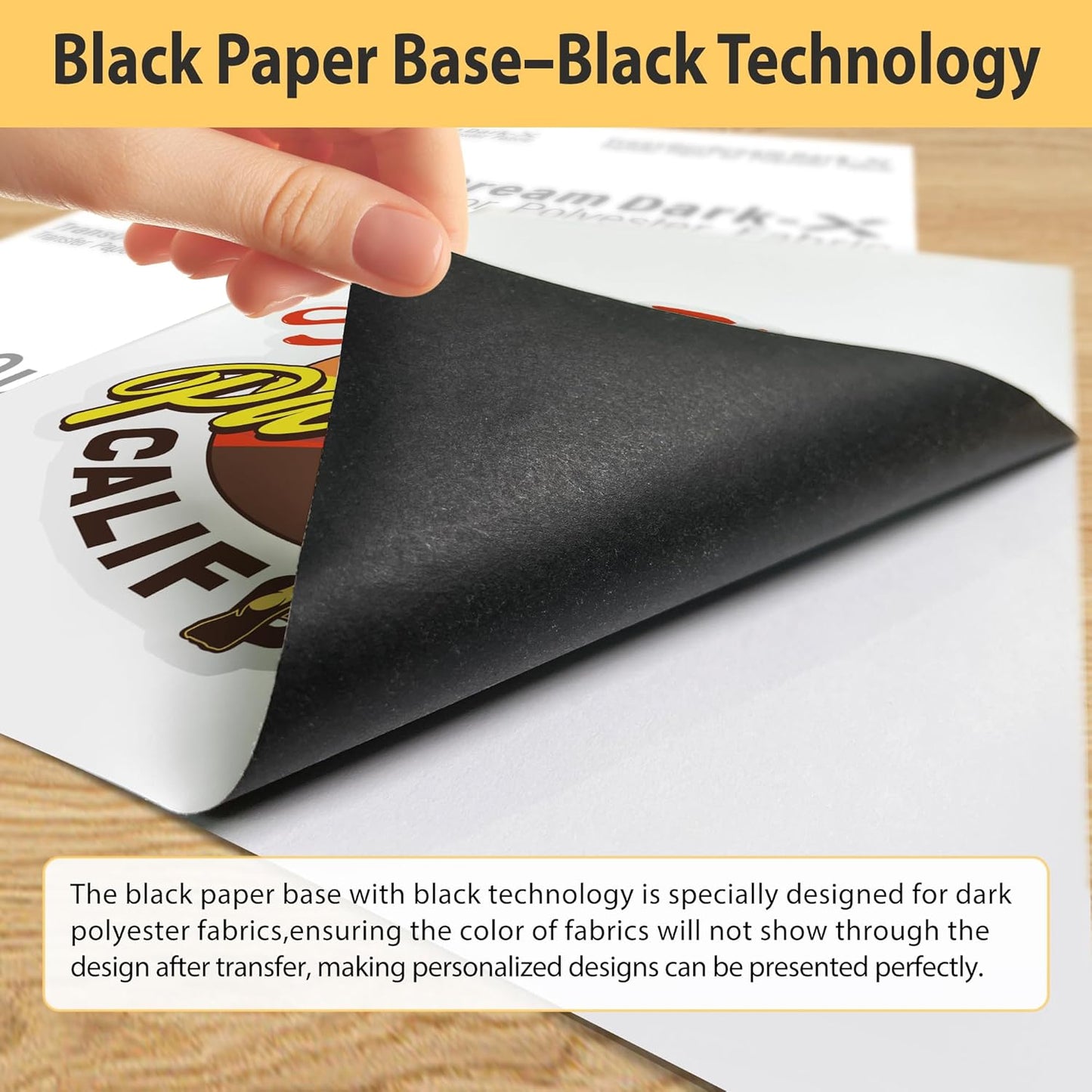 Tru-Heat Transfer Paper for Dark Polyester Fabrics | Printable Iron on Heat Transfer Vinyl for Inkjet Printer