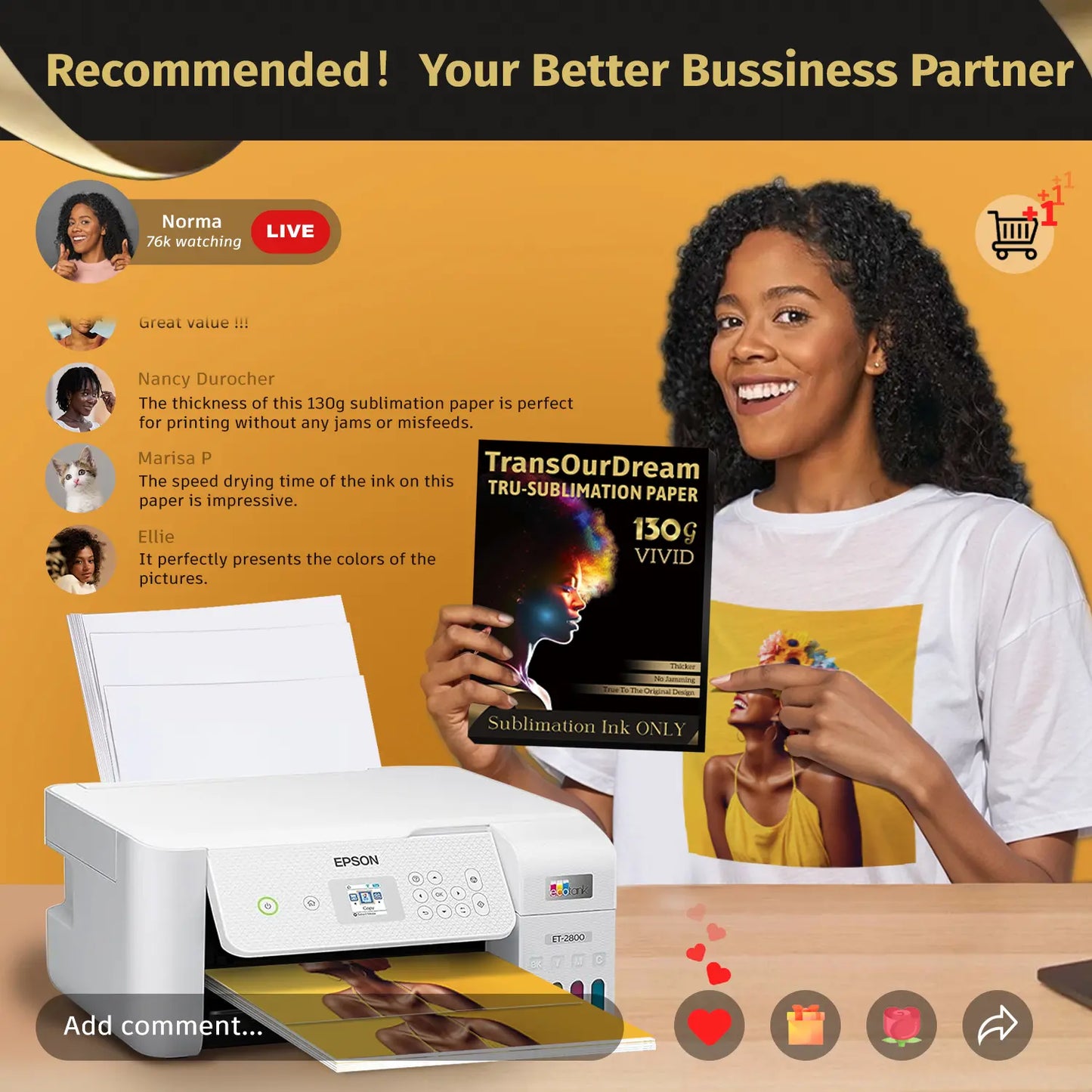 Sublimation Heat Transfer Paper - VIVID